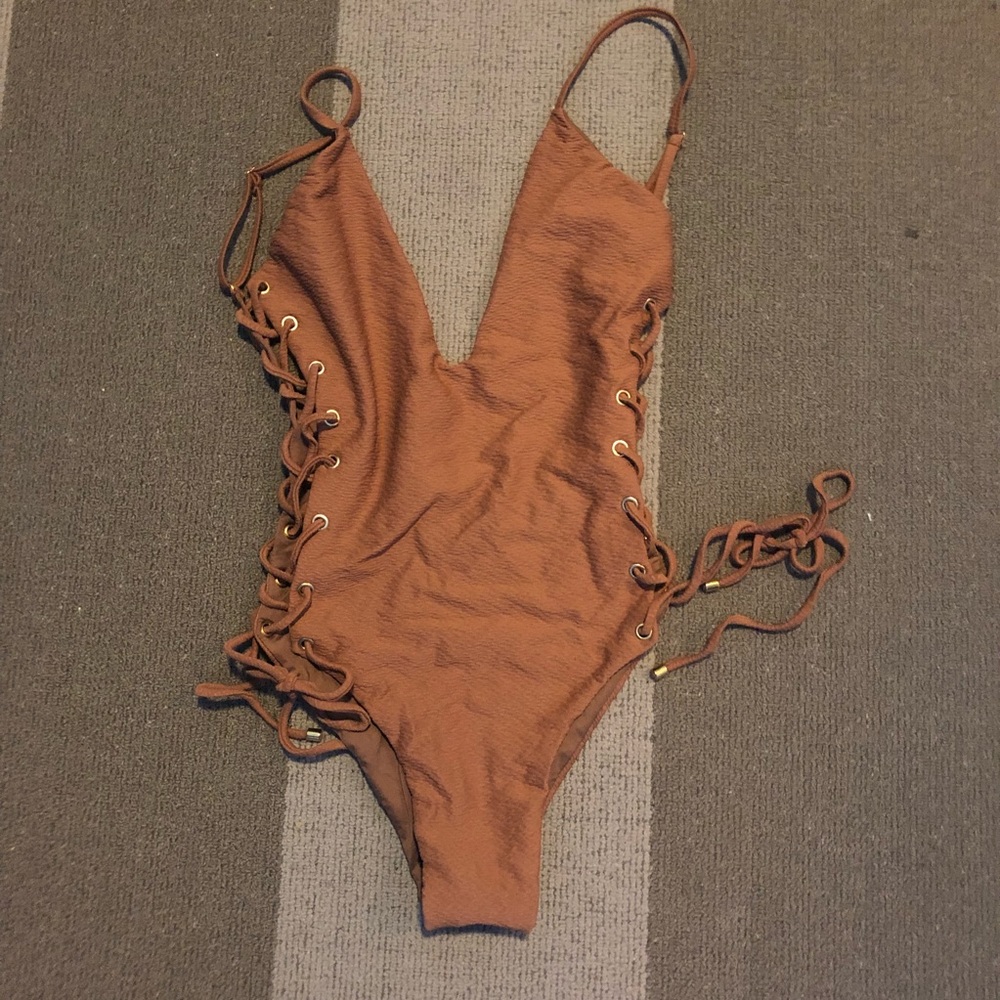Blue Life Side Tie One piece